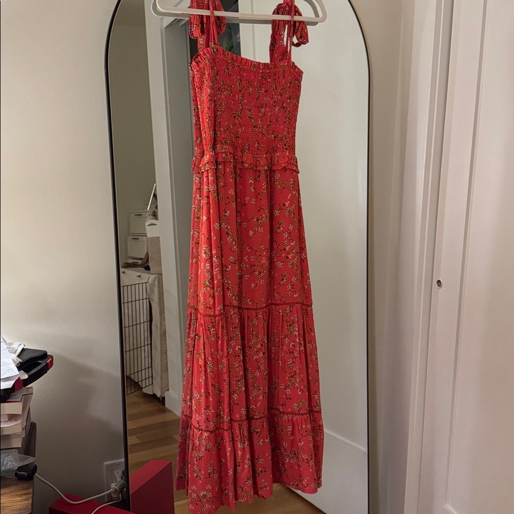 Pretty vibrant orange dress